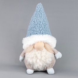 Сувенир Гном 16 х 10 x 20 см Азалия голубой