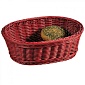 Корзина для хлеба и фруктов плетёная 29,5 х 23 см Kesper красный