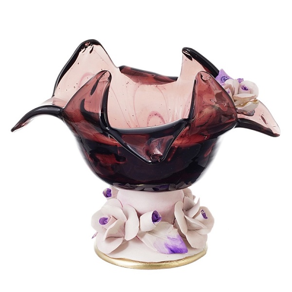 Конфетница White Cristal Гранат малая