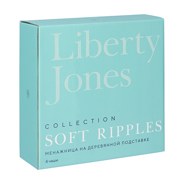 Набор менажниц на подставке Liberty Jones Soft Ripples белый 4 шт 