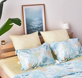 Комплект наволочек 50х70см, 2шт., Abstract Print Leaf
