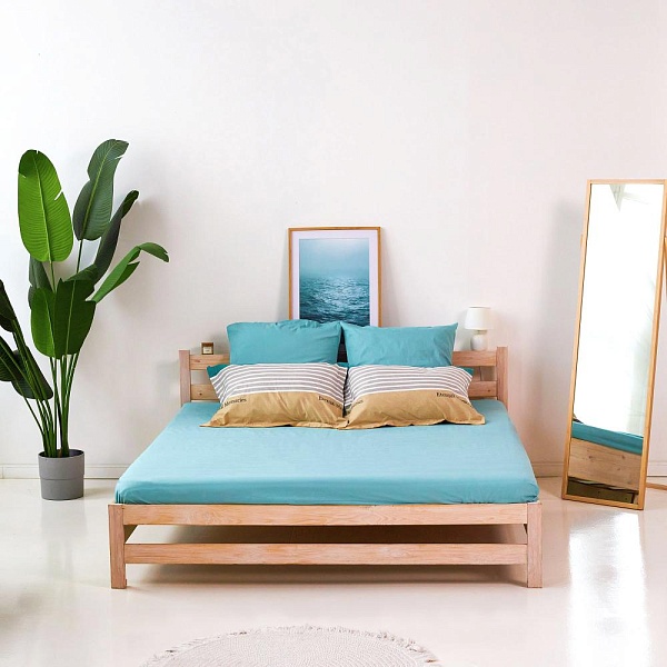 Простыня 160х200х30см на резинке, Pine