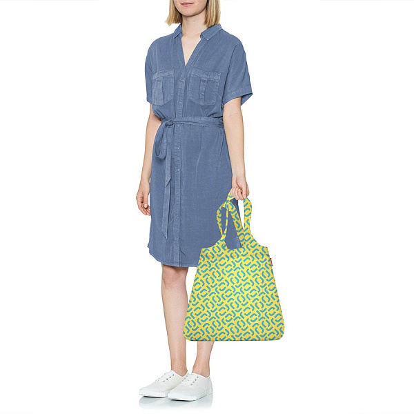 Сумка складная mini maxi shopper signature lemon