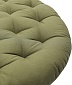 Сидушка круглая из хлопка 35 см Tkano Essential оливковая