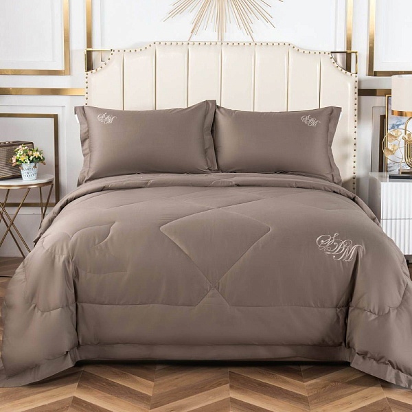 Комплект постельного белья семейный Sofi de Marko Нельсон №8 коричневый