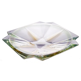 Фруктовница 33 см Bohemia Gold Metropolitan зелёный