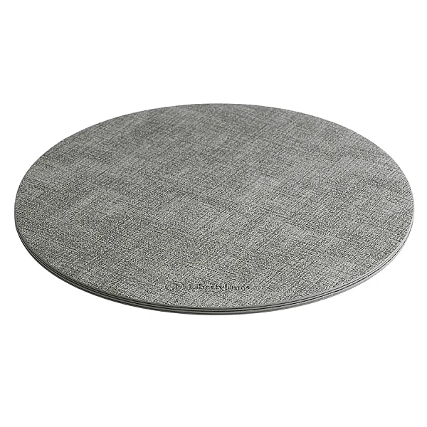 Набор салфеток сервировочных  4 шт.  Leanera, Ø35 см, серые