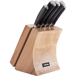 Набор из 5 кухонных ножей и блока для ножей с ножеточкой Nadoba Dana