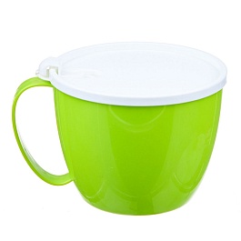 Кружка c крышкой 700 мл Excellent Houseware салатовая