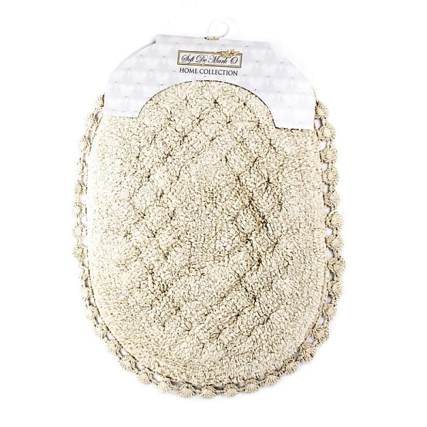 Коврик д/ванной кружевной 50х70см AVRORA (беж)