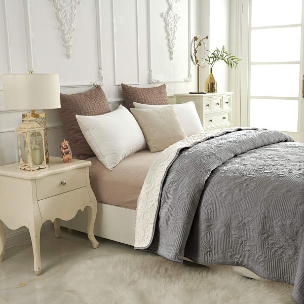 Плед 160 х 220 см Sofi de Marko Вивальди стоун