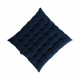 Стёганая подушка на стул 40 х 40 см Tkano Essential тёмно-синий