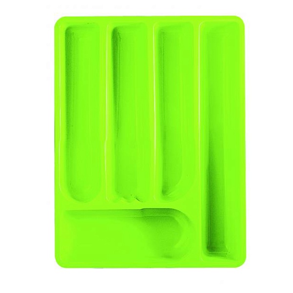 Лоток для столовых приборов зеленый LATINA