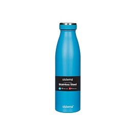 Стальная бутылка 500 мл Sistema синий