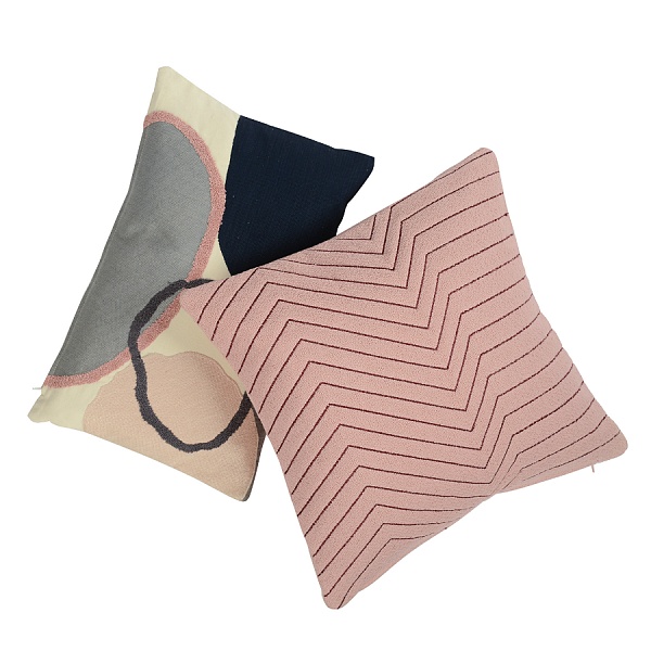 Подушка декоративная cтеганая из хлопка 45 x 45 см Tkano Ethnic