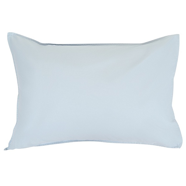 Набор наволочек из органического стираного хлопка 50 х 70 см Tkano Essential 2 шт голубой