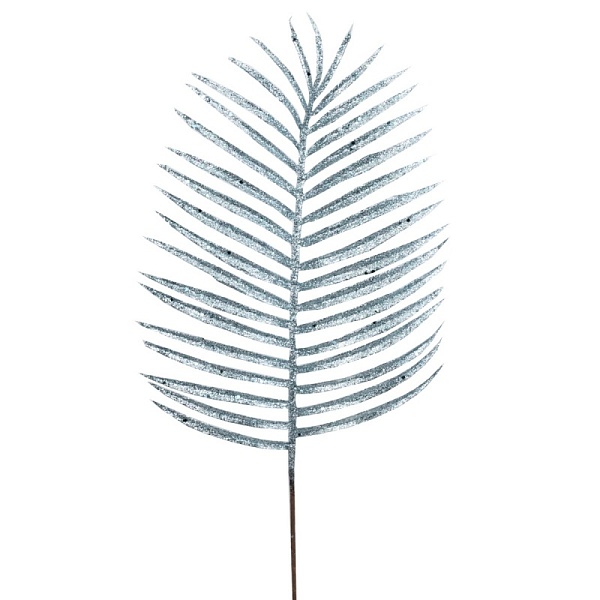 Ветка с глиттером 64 см Азалия голубая