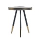 Стол hedda, D40 см, черный/матовое золото