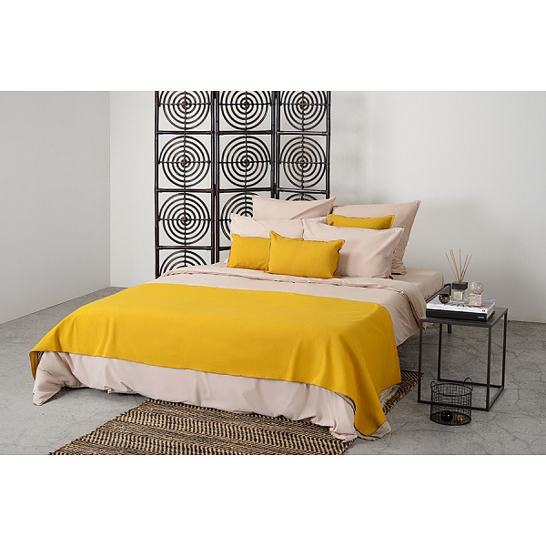 Чехол на подушку 50 x 30 см Tkano Essential фактурный хлопок горчичный