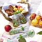 Набор стаканов в форме бутылки 230 мл Excellent Houseware Кактус 4 шт