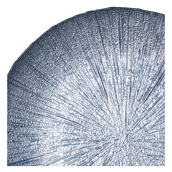 Тарелка 28 см СИЯНИЕ НОЧИ, серебро 