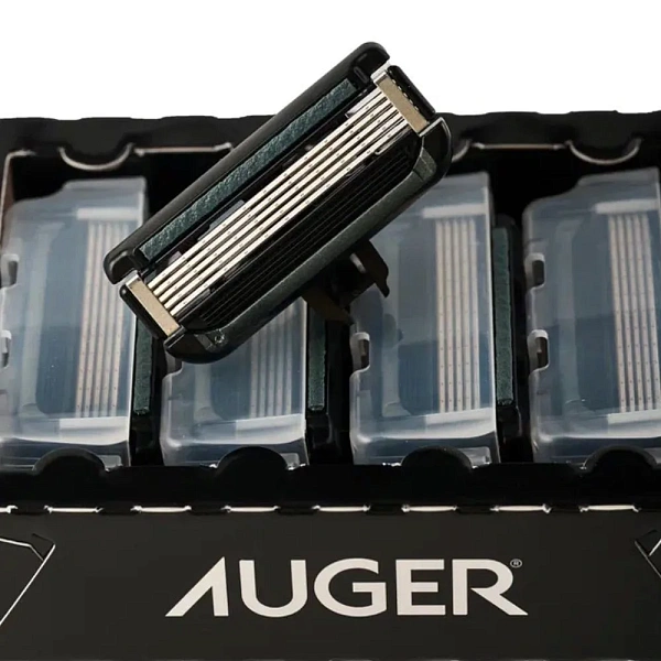 Сменные кассеты для бритвенного станка AUGER , 4 шт