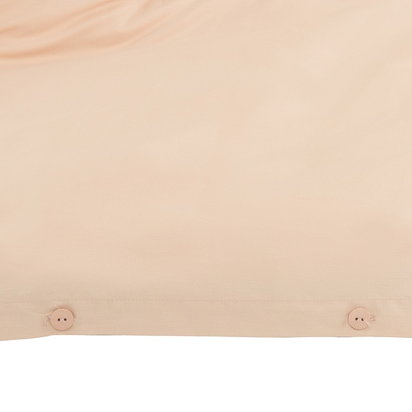 Комплект постельного белья евро Tkano Essential из сатина бежево-розовый