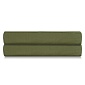 Простыня на резинке из сатина оливкового цвета Tkano 180 х 200 см