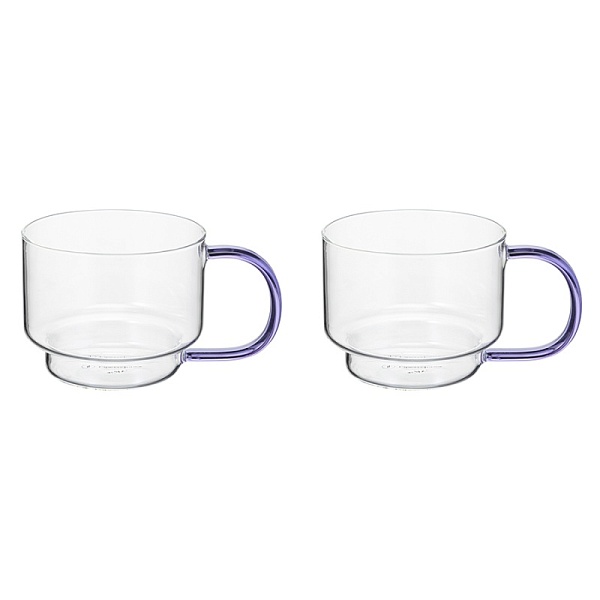 Набор кружек 2шт 400 мл, Orb фиолетовый