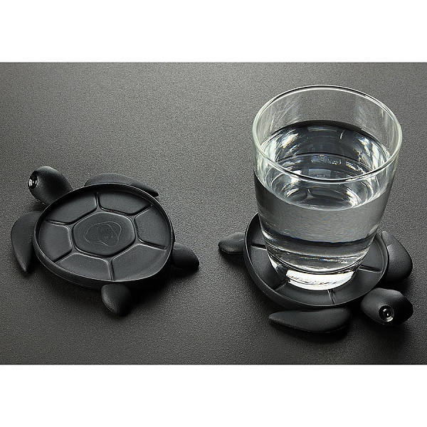 Подставка под стаканы Qualy Save turtle чёрный