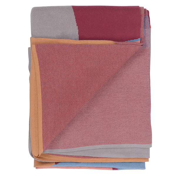 Плед из хлопка с авторским принтом Tkano Strange Fruit 130х180 см