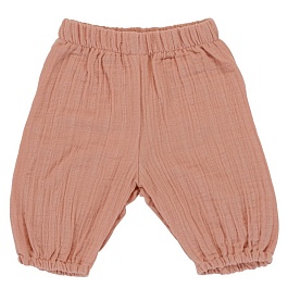 Шорты из хлопкового муслина 24-36 M Tkano Essential пыльная роза