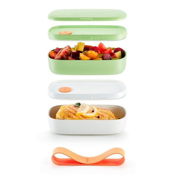 Ланч-бокс двойной 1 л Lekue To Go