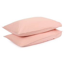 Набор наволочек из органического стираного хлопка 50 х 70 см Tkano Essential 2 шт розовый