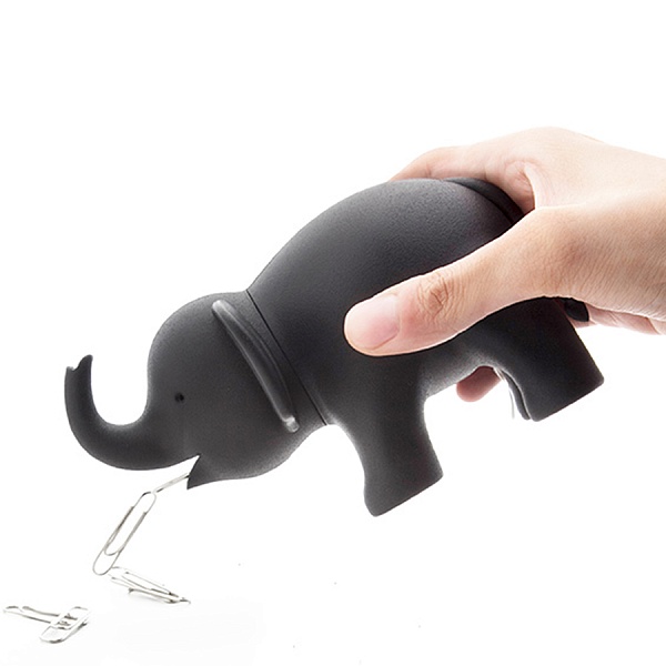 Диспенсер для скотча Qualy Elephant чёрный