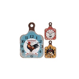 Часы настенные в форме разделочной доски