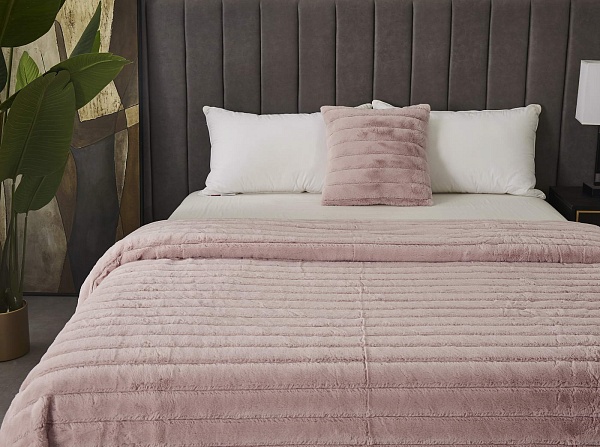 Покрывало 220 х 240 см Sofi de Marko Анабель пепельная роза