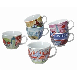 Чашка для капучино 200 мл Tognana Iris City фарфор