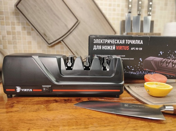 Точилка для ножей электрическая 3 этапа Virtus