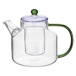 Чайник заварочный 1,2л Orb фиолетовый/зеленый
