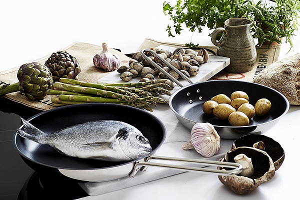 Сковорода 30 см Eva Solo Stainless Steel с антипригарным покрытием