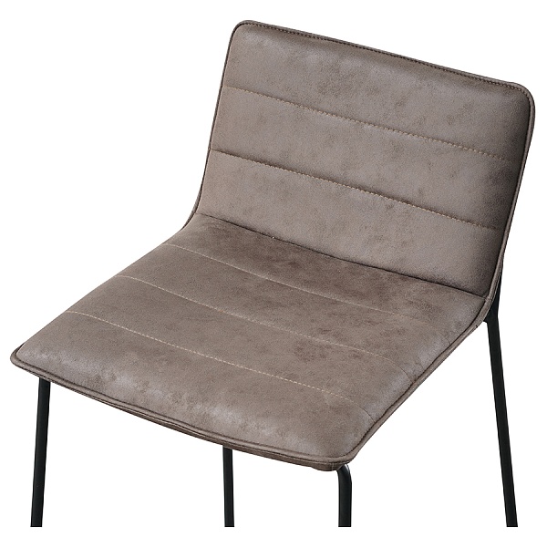 Стул барный terence, темно-коричневый, экокожа