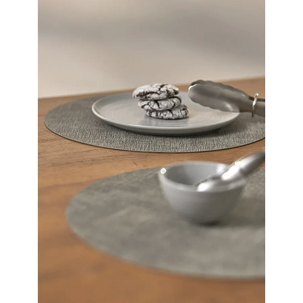 Набор салфеток сервировочных  4 шт.  Leanera, Ø35 см, серые