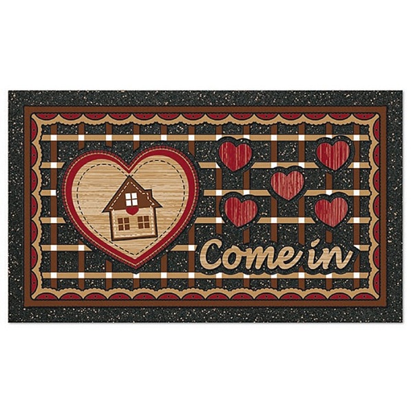 Коврик придверный 40 х 68 см Euroflock Format Kolor С любовью