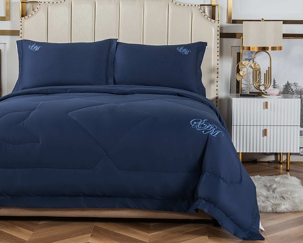 Комплект постельного белья полутораспальный Sofi de Marko Нельсон №3 синий