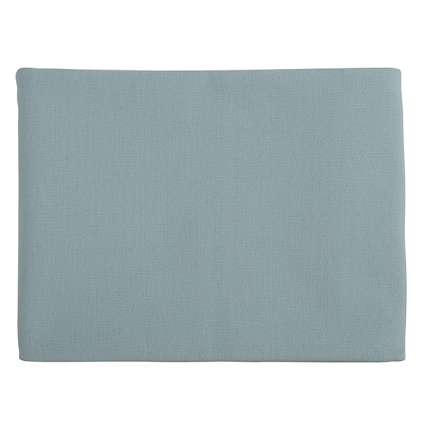 Покрывало из фактурного хлопка голубого цвета с контрастным кантом Tkano Essential 230 x 250 см