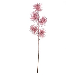 Декоративная ветка с глиттером 66 см Азалия розовый