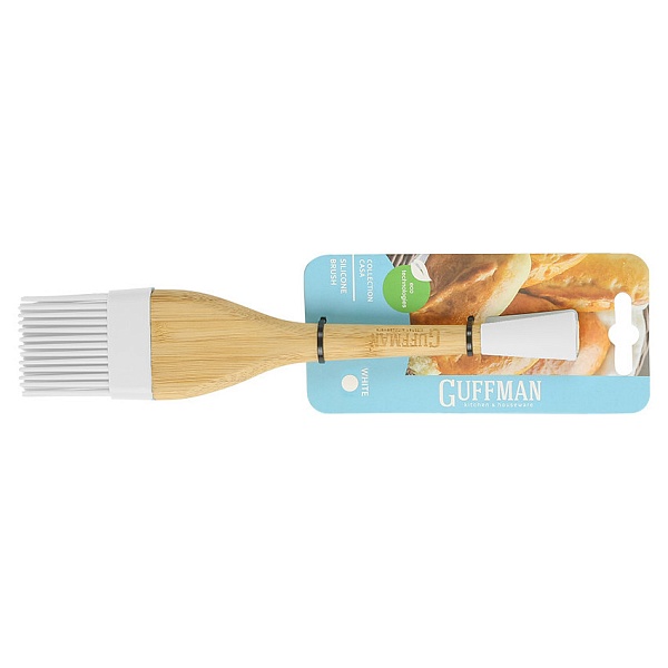 Кисть силиконовая кулинарная 24 см Guffman белый