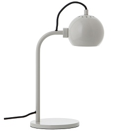Лампа настольная 24 х 34 см Frandsen Ball светло-серый глянцевый