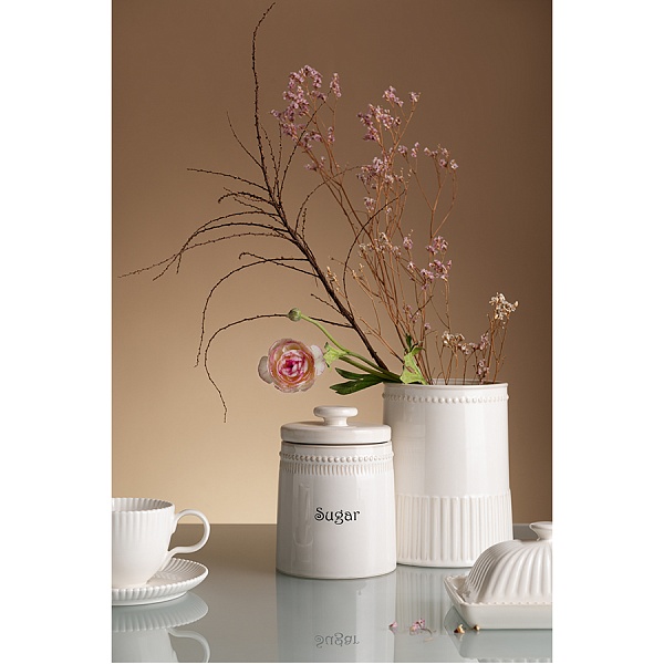 Банка для сахара 820 мл Tkano Kitchen Spirit белый